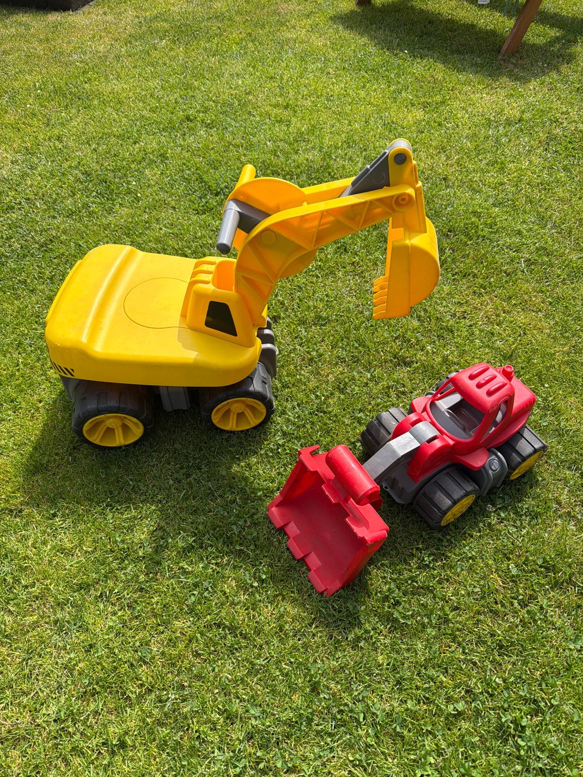 BIG Power Worker Maxi Digger graafmachine + extra auto, Ophalen, Zo goed als nieuw