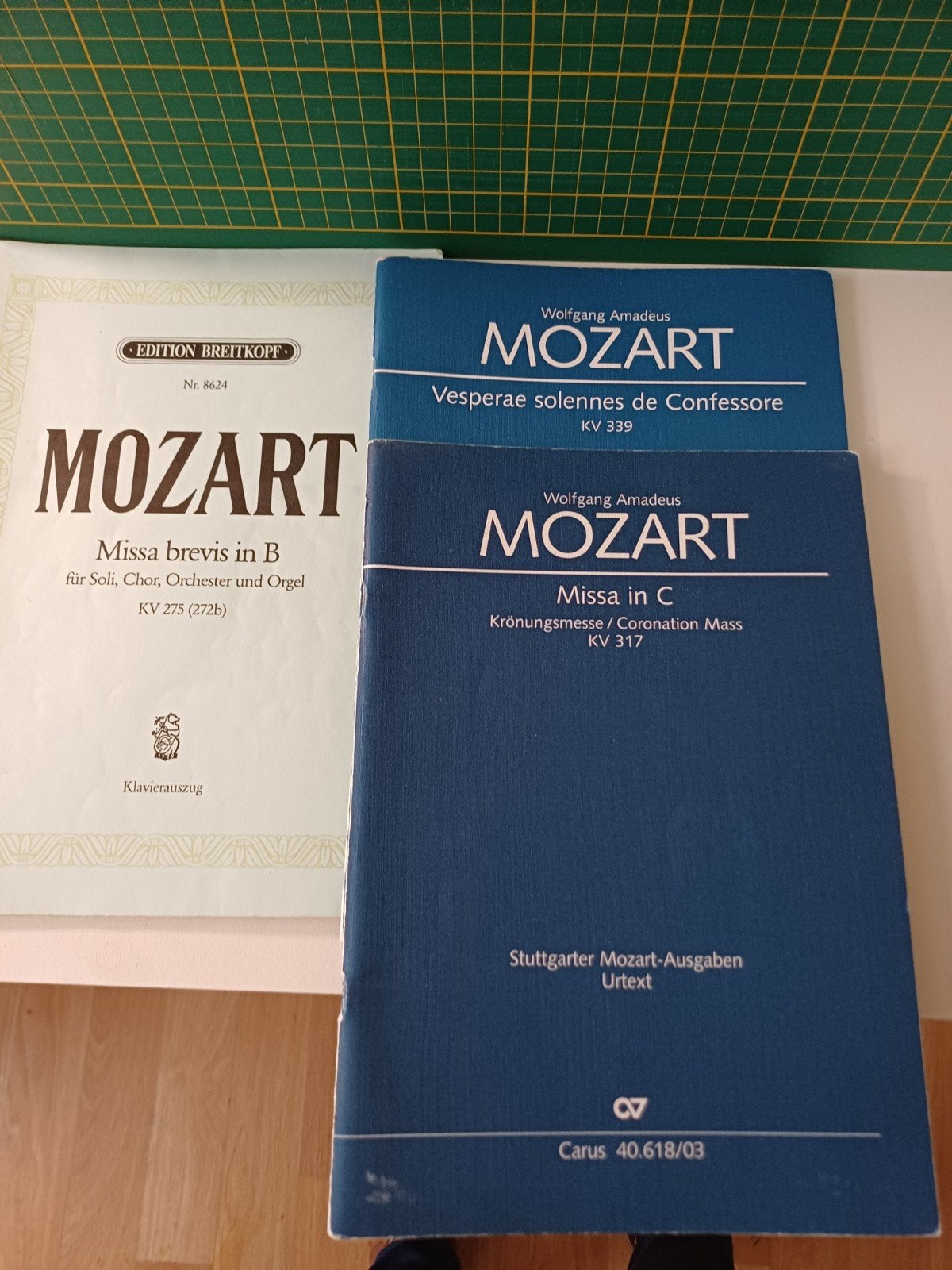 Pianouittrekseksel MOZART Vesperae/Krönungsmesse/Missa Brevi, Ophalen of Verzenden