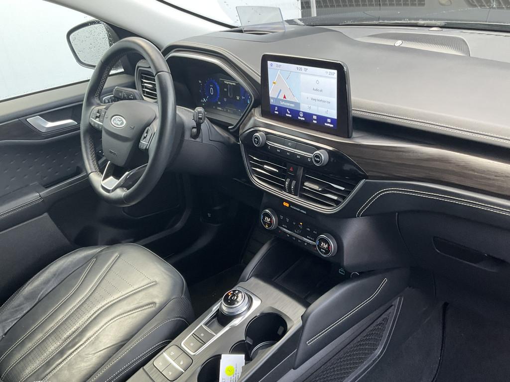 Ford Kuga 2.5 PHEV 264pk Vignale B&O HUD Leer Stoel/Stuurver, 72 km, 4 cilinders, Blauw, Hybride Elektrisch/Benzine