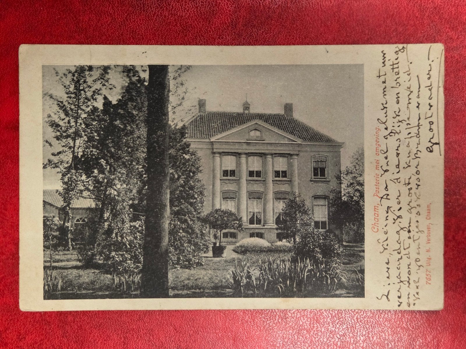 Chaam bij Alphen Pastorie met Omgeving, Ophalen of Verzenden, Voor 1920, Zuid-Holland