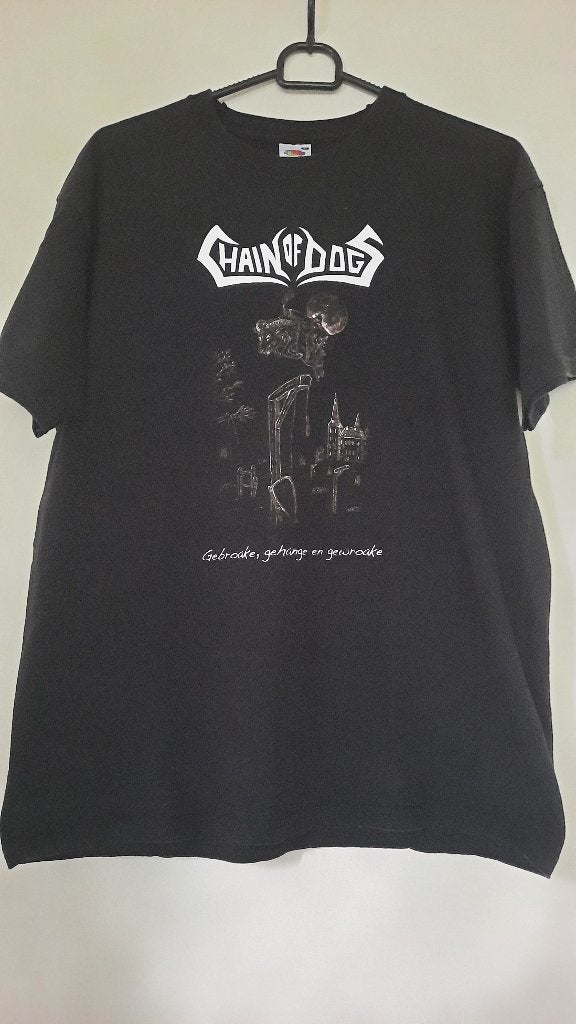 Chain of Dogs Thrash /Folk Metal Band T-Shirt 2010, Maat 48/50 (M), Zwart, Ophalen of Verzenden, Fruit of the loom