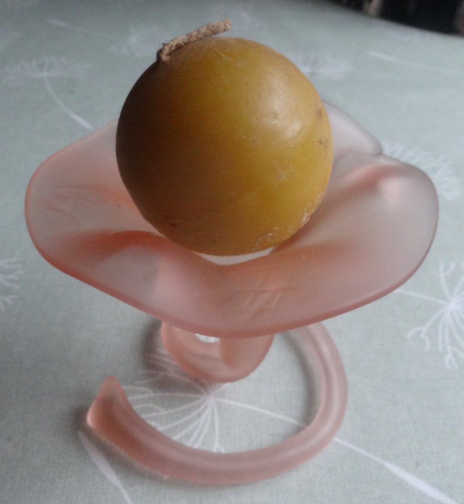 LOTUS GLAZEN KANDELAAR * Roze *, Verzenden