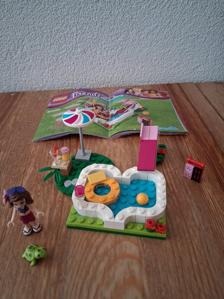 Lego Friends 41090 Olivia's zwembad, Ophalen of Verzenden, Gebruikt, Lego