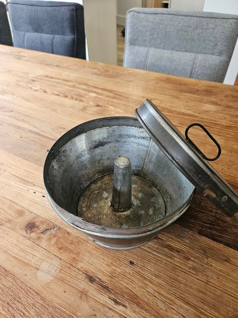 Antieke poffertpan met deksel - Authentiek en functioneel, Ophalen, Gebruikt, Overige materialen, Overige typen