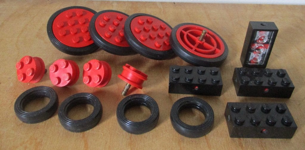 Lego 936 wielen en banden, Ophalen of Verzenden, Gebruikt, Complete set, Lego