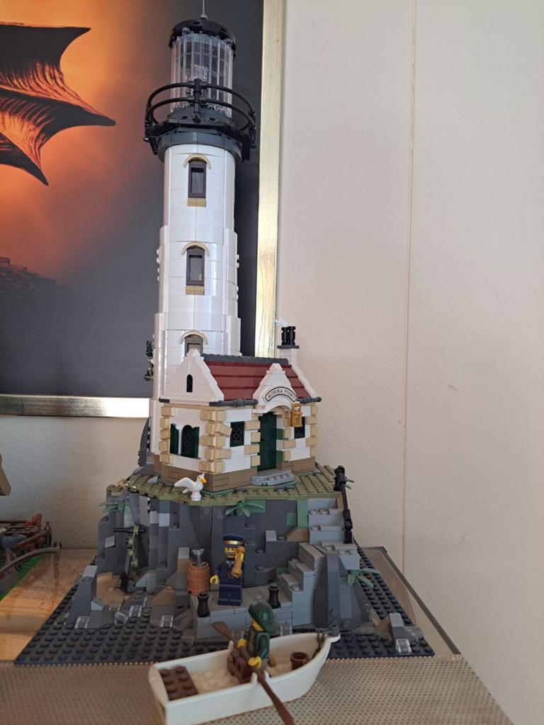 Te koop lego vuurtoren, Ophalen, Zo goed als nieuw