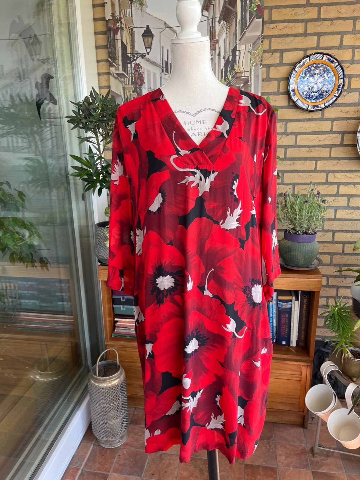 Prachtig Ophilia tuniek met bloemenprint - Maat 4, Kleding | Dames, Maat 46/48 (XL) of groter, Ophalen of Verzenden, Zo goed als nieuw
