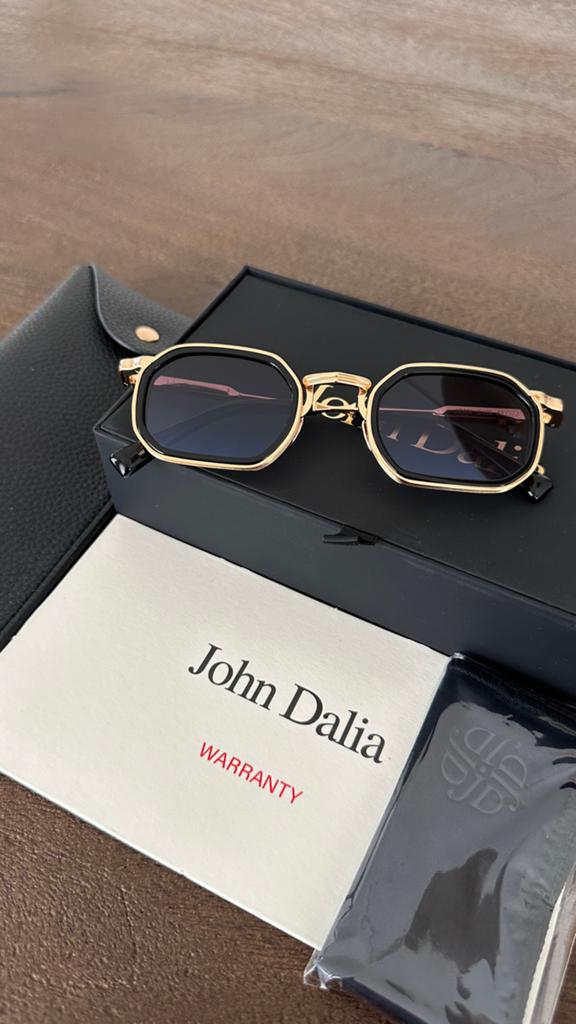John Dalia samuel zonnebril, Overige merken, Zonnebril, Zwart, Nieuw