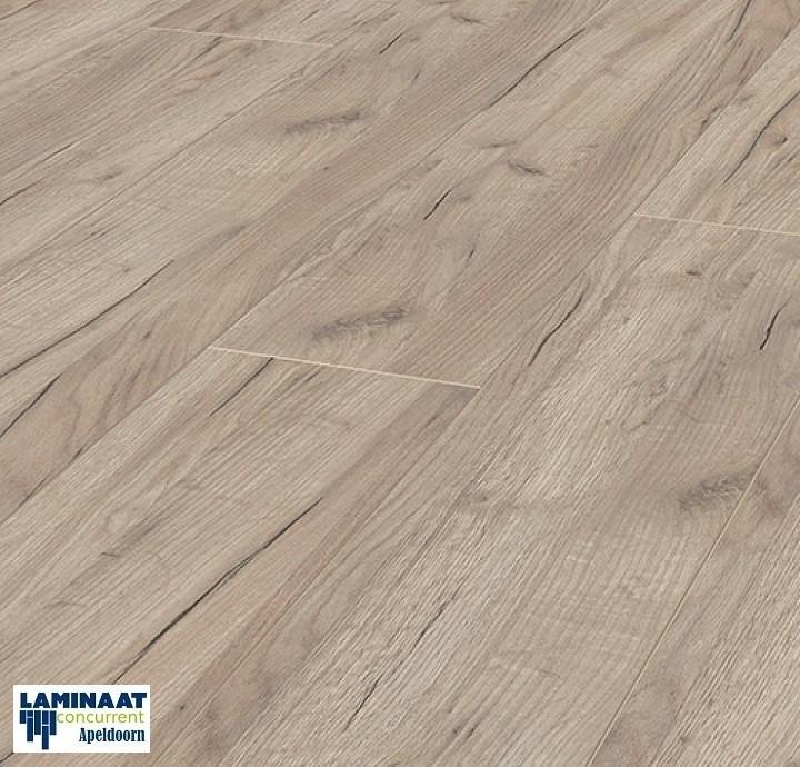 42m2 Laminaat XL Grey Craft oak 24cm bred = €335 UITVERKOCHT, Ophalen, XL laminaat vloer 24cm breed 8mm dik, Grijs, Nieuw