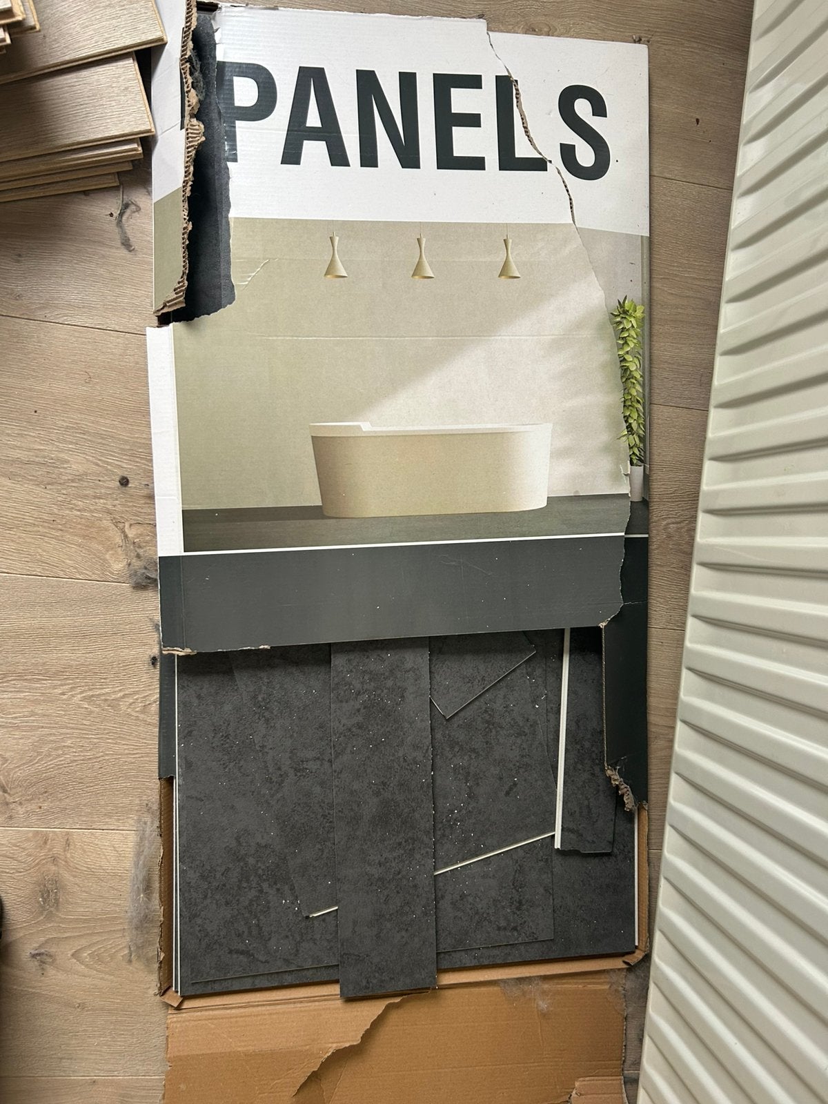 Waterdichte PVC vloer / wandplaten oa geschikt voor badkamer, Ophalen, Zo goed als nieuw, Bad