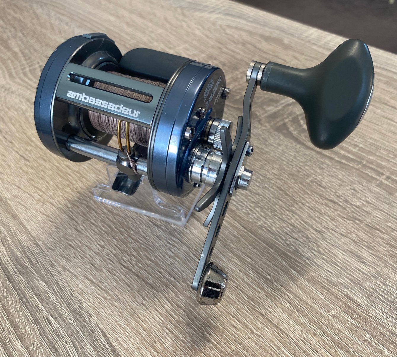 Abu Garcia Ambassadeur 6601 HC Record reel, Ophalen of Verzenden, Zo goed als nieuw, Molen