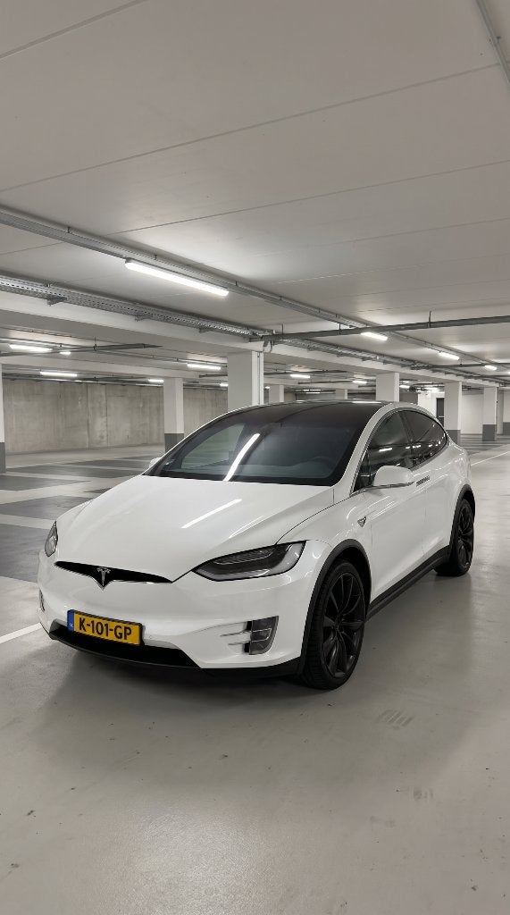 Tesla Model X Long Range Plus 2021 - 5P - BTW Verrekenbaar, Auto's, Tesla, Automaat, Model X, Zwart, 124 €/maand