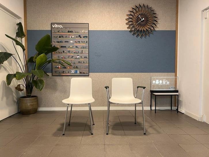Vitra | Jasper Morrison | HAL Tube | Wit kunststof | 4x, Huis en Inrichting, Stoelen, Vitra, Gebruikt, Vitra Artifort Cassina Fritz Hansen Eames Gispen Pastoe Hay
