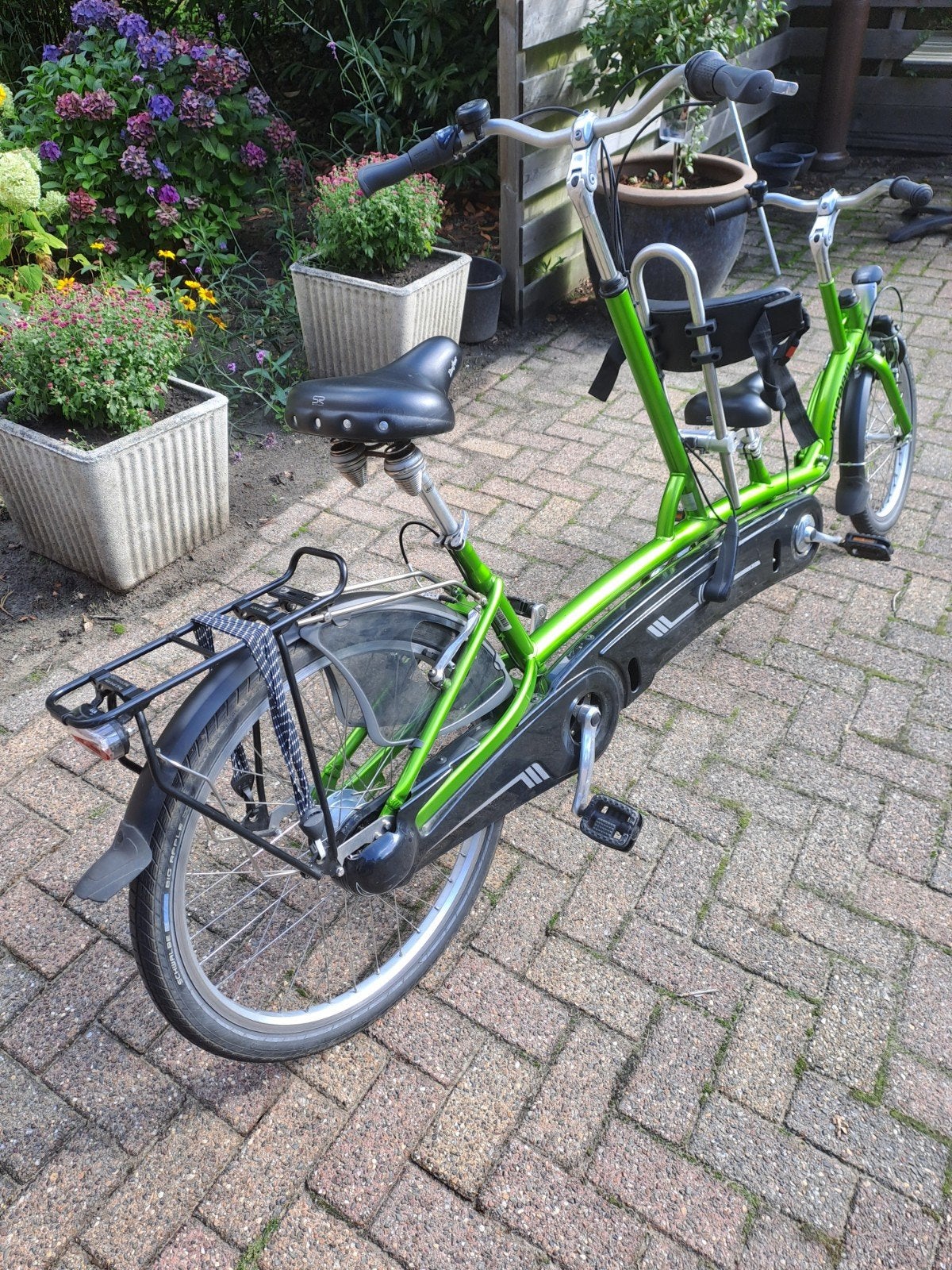 tandem ouder/ kind  van raam kivo, Fietsen en Brommers, Ophalen, Gebruikt, Minder dan 10 versnellingen