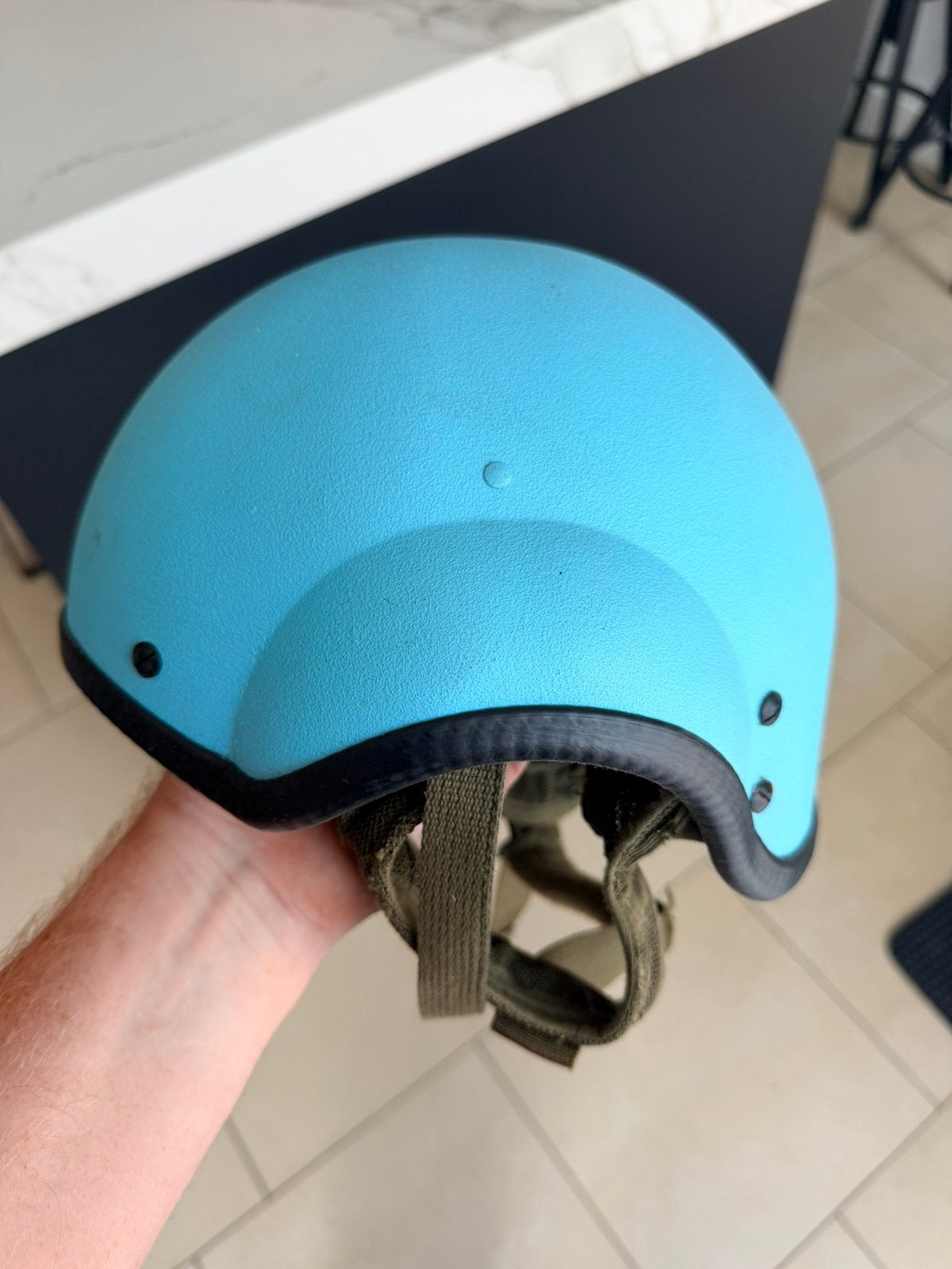 1994 UN tank /pantser helm, Ophalen of Verzenden, Landmacht, Nederland, Helm of Baret
