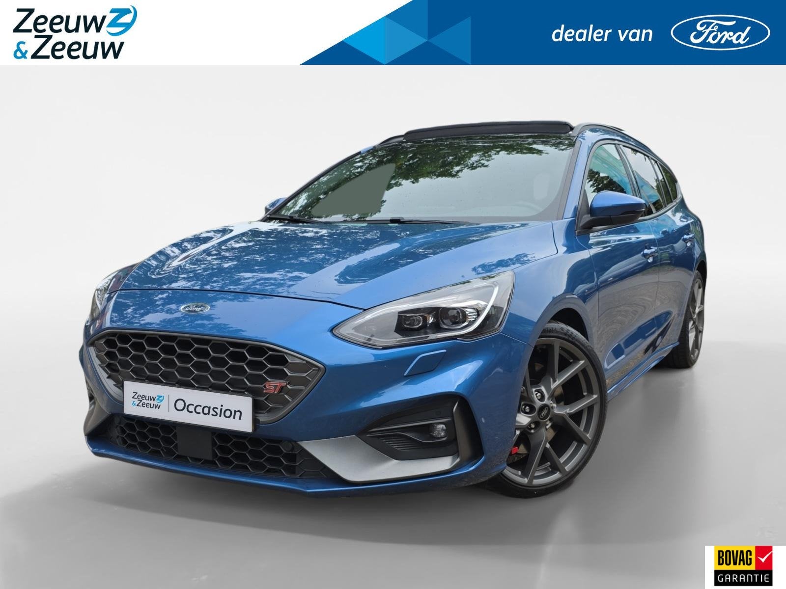 Ford Focus Wagon 2.3 EcoBoost ST-3 | Stage 2 Papieren aanwez, Auto's, Gebruikt, Euro 6, 4 cilinders, Blauw