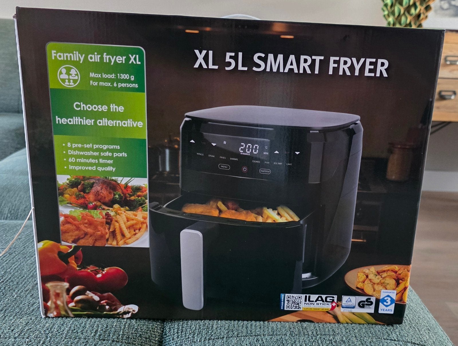 NIEUW IN DOOS: XL 5L Smart Fryer, Ophalen of Verzenden, Nieuw