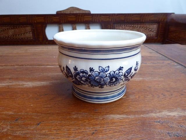 Delfts blauw bloempotje, Ophalen of Verzenden