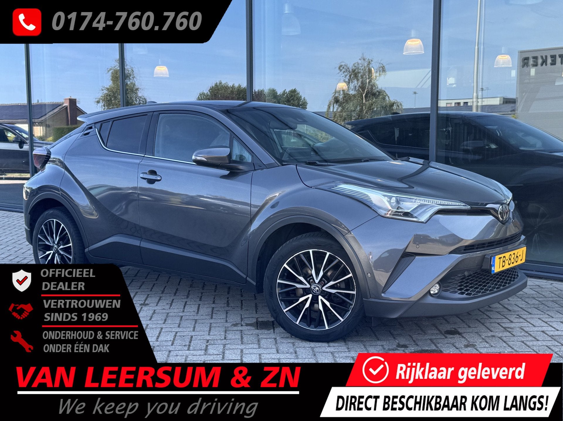 Toyota C-HR 1.2 Style | 18" LMV | LED | Camera | Navi | JBL, Voorwielaandrijving, Stof, Gebruikt, 116 pk