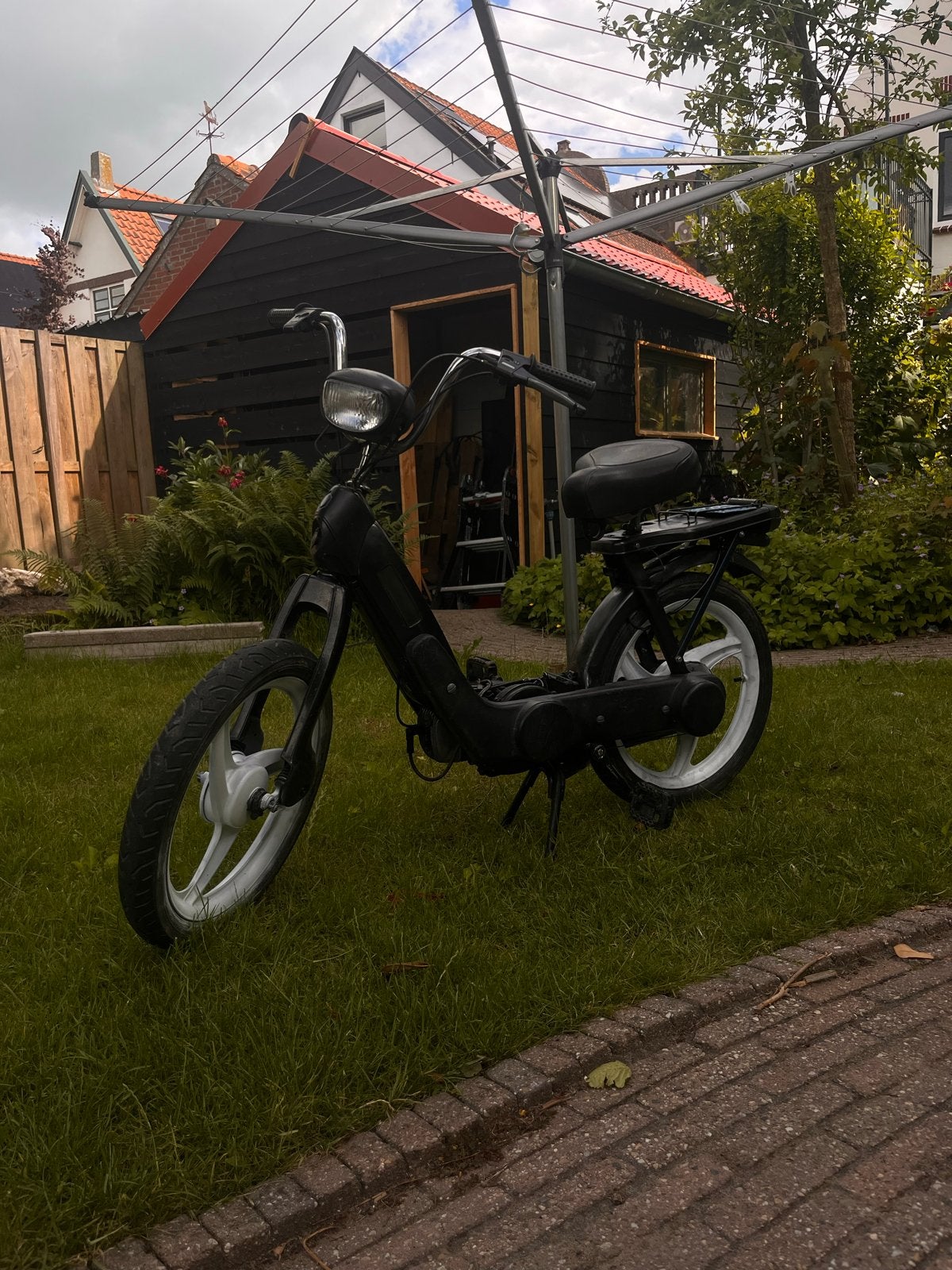 Vespa Ciao 50cc met onderdelen blauw kenteke, kan evt ruilen, Fietsen en Brommers, Brommers | Vespa, Ophalen, Gebruikt, Maximaal 45 km/u