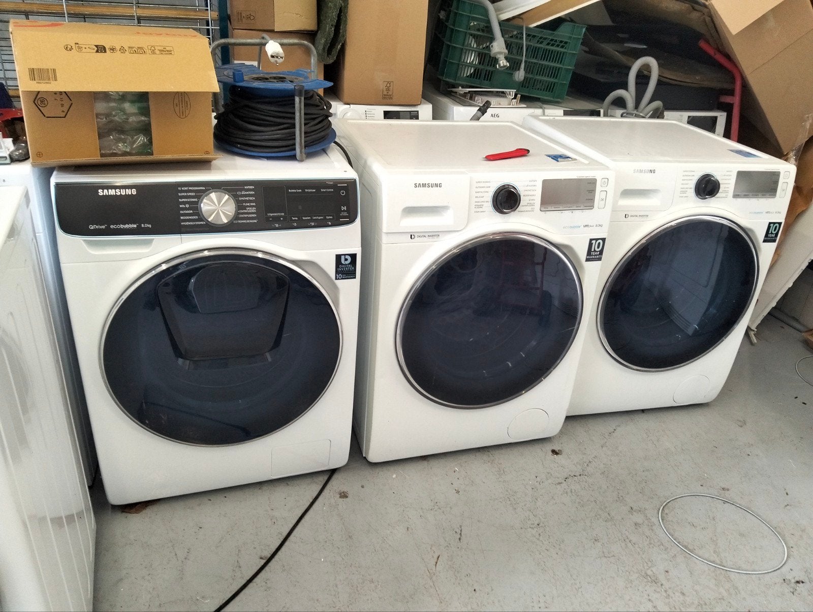 Partij defecte Samsung en LG witgoed (wasmachines), Witgoed en Apparatuur, 8 tot 10 kg, Niet van toepassing voor defecte partij