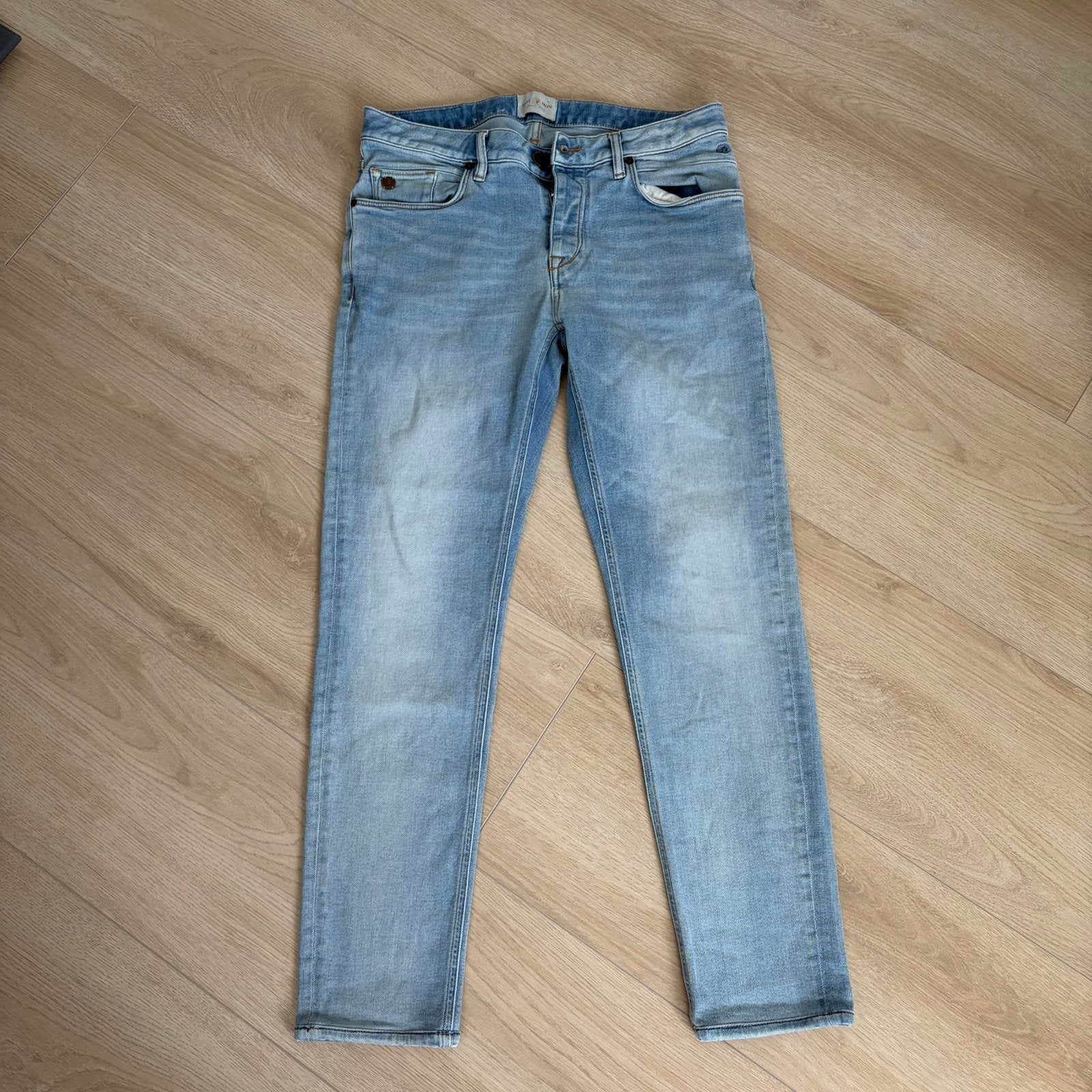 Cast Iron Riser Slim Fit Jeans - W34/L32, Ophalen of Verzenden, Zo goed als nieuw, Blauw, W33 - W34 (confectie 48/50)