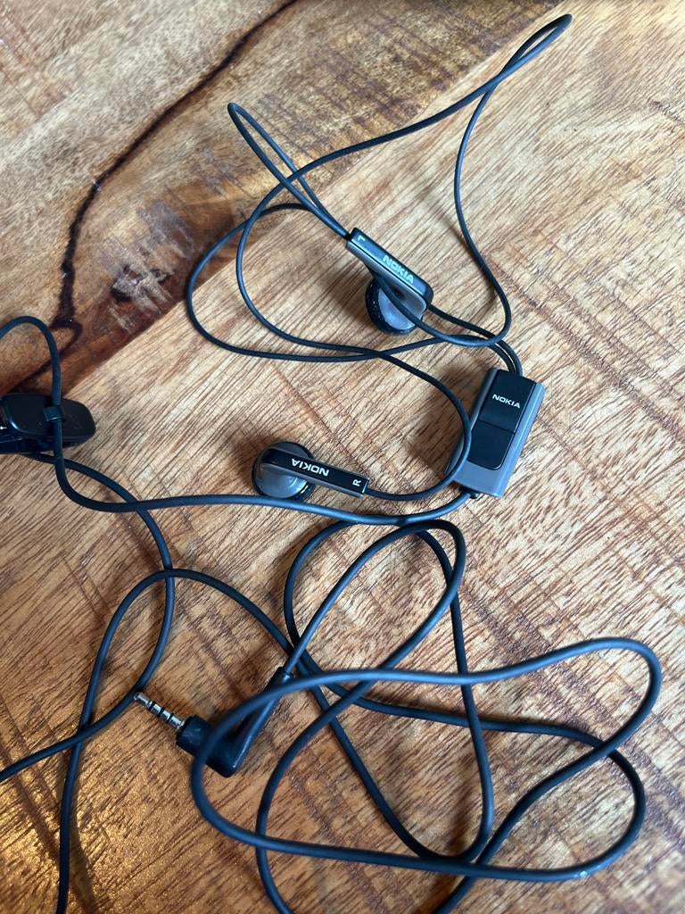 Nokia HS-47 headset origineel, Gebruikt, Zwart, In gehoorgang (in-ear), Overige merken