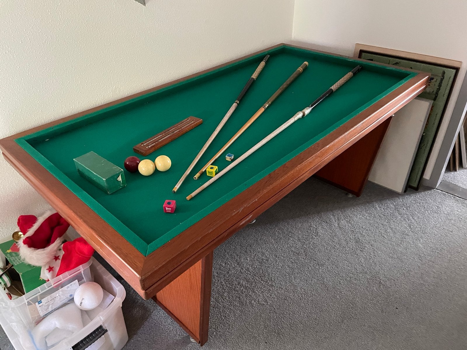 Biljarttafel met accessoires - Compleet pakket, Ophalen, Gebruikt, Biljarttafel