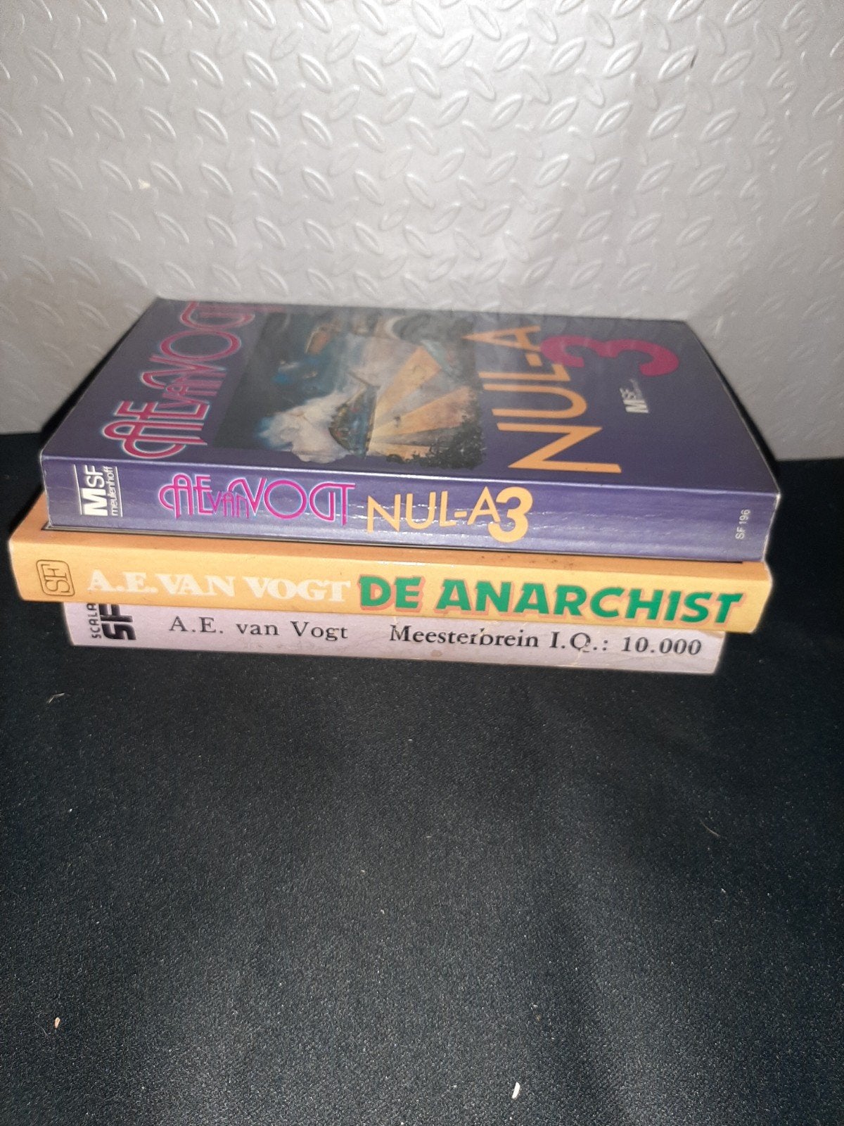 A.E. van Vogt SF Boeken: Nul-A 3, De Anarchist, Meesterbrein, Ophalen of Verzenden, Gelezen