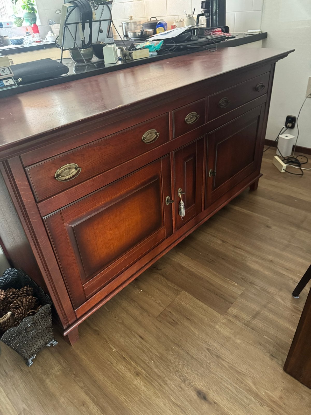 Klassiek dressoir met lades en deuren, Gebruikt, 150 tot 200 cm, Ophalen of Verzenden, Met lade(s)