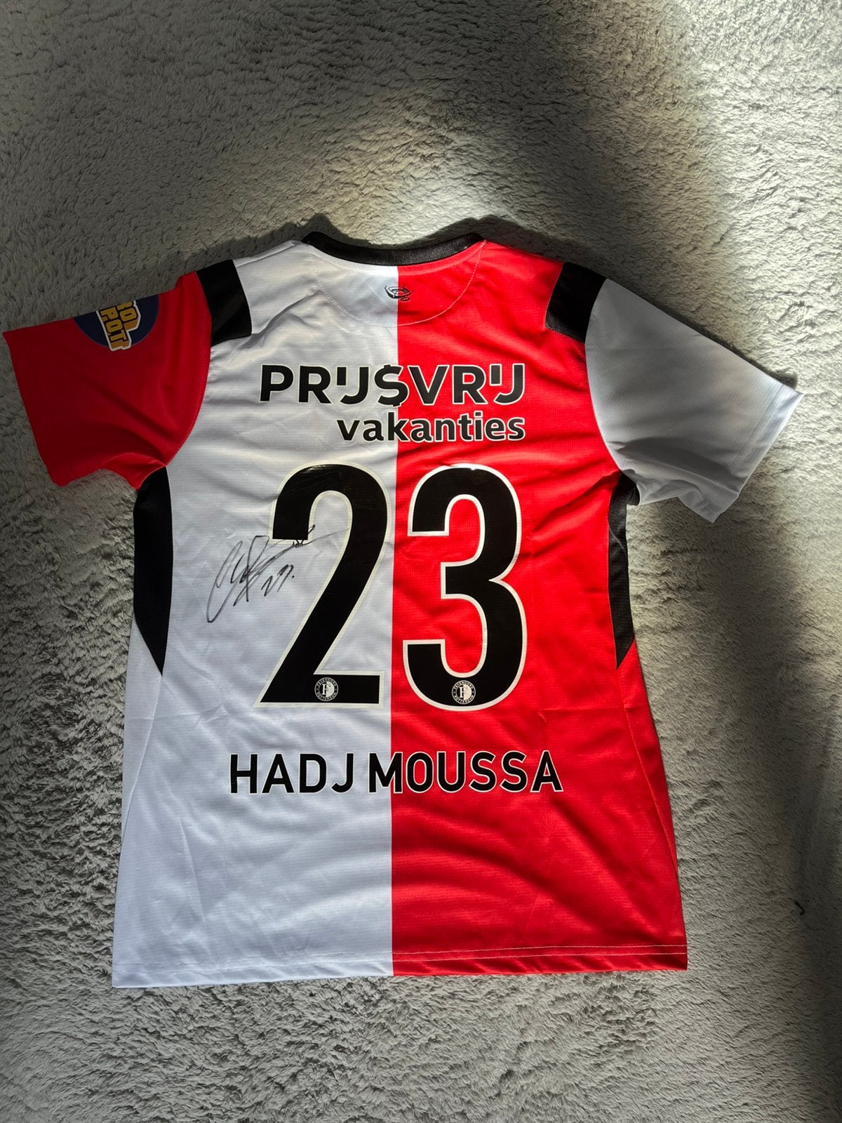 Gesigneerd Hadj Moussa Shirt - Feyenoord, Ophalen of Verzenden, Zo goed als nieuw, Shirt
