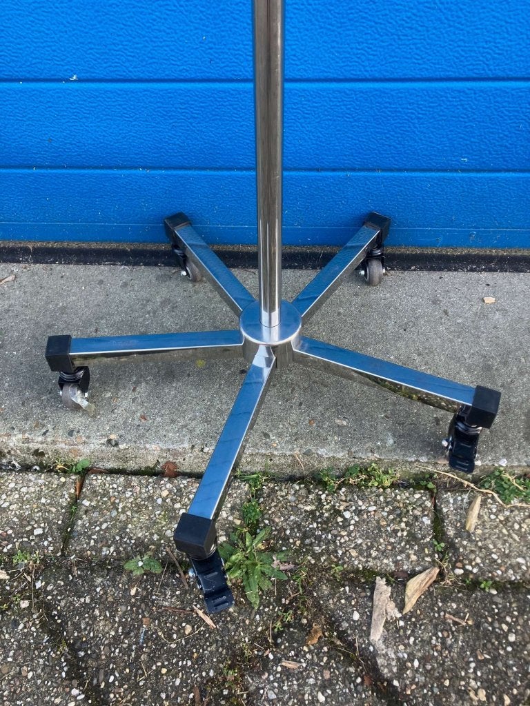 Verrijdbare infuuspaal RVS extra hoog met kroon (nieuw), Diversen, Niet ingevuld, Niet ingevuld, Nieuw, Ophalen of Verzenden