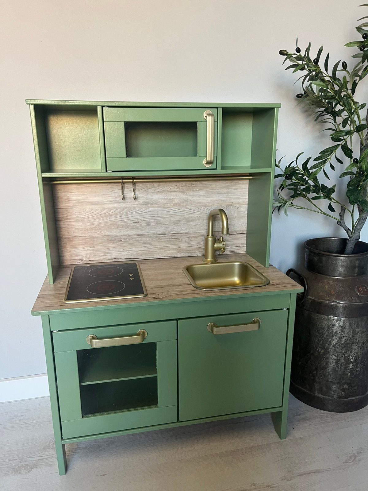 Restyled IKEA Duktig speelkeuken mosgroen diverse varianten, Ophalen, Zo goed als nieuw
