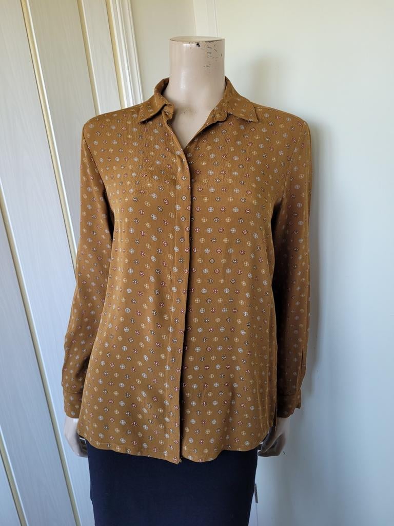 Sissy Boy viscose oversized blouse maat S/M, Bruin, Sissy-Boy, Ophalen of Verzenden, Zo goed als nieuw