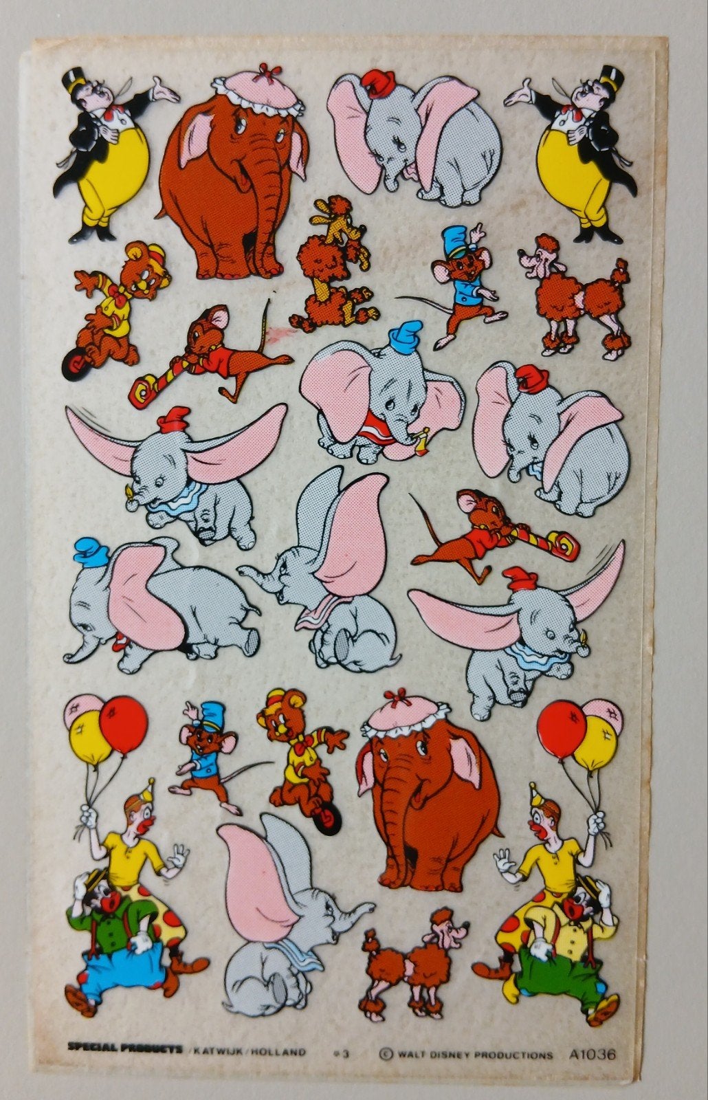 Vintage Disney krasplaatjes - Jungle Boek, Bambi, Dumbo, Ophalen of Verzenden, Leeuwenkoning of Jungle Boek, Zo goed als nieuw