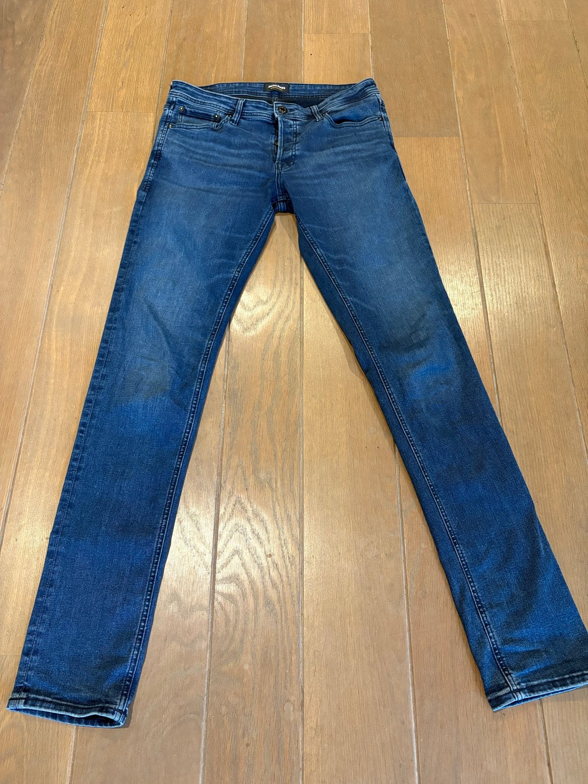 Jack & Jones Slim/Glenn Jeans W33 L36 - Zo goed als nieuw, Ophalen of Verzenden, Zo goed als nieuw, Blauw, W33 - W34 (confectie 48/50)