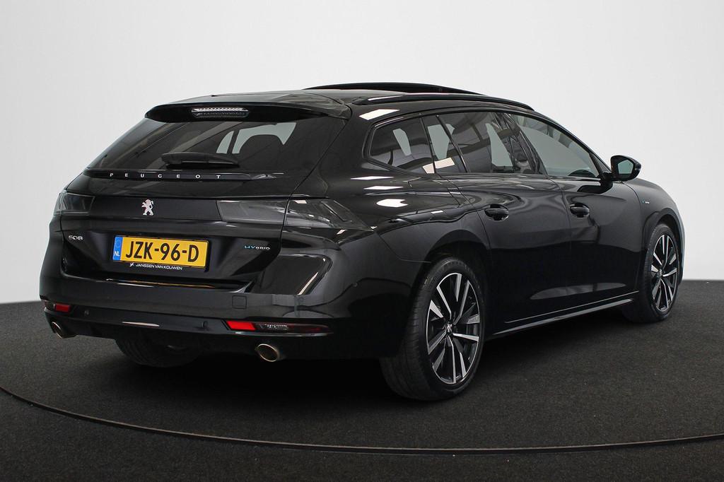 Peugeot 508 SW 1.6 Hybrid GT Line Panoramadak Night Vision E, Auto's, 745 kg, Gebruikt, 4 cilinders, Leder en Stof