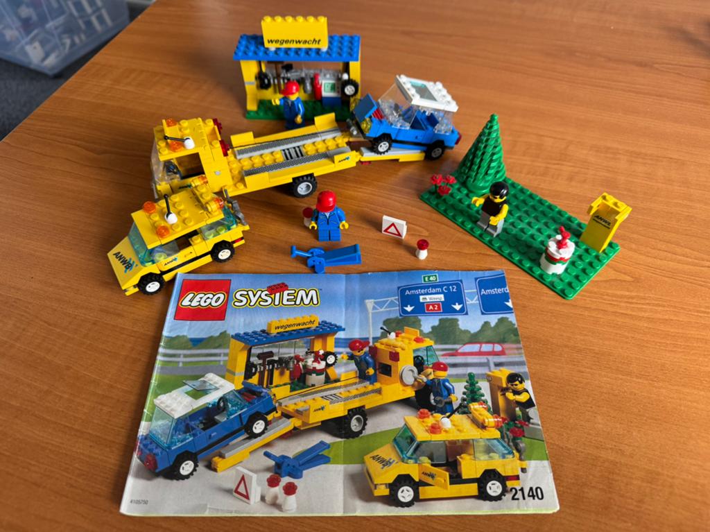 LEGO System 2140 - ANWB Wegenwacht set, Gebruikt, Overige thema's, Lego, Ophalen of Verzenden
