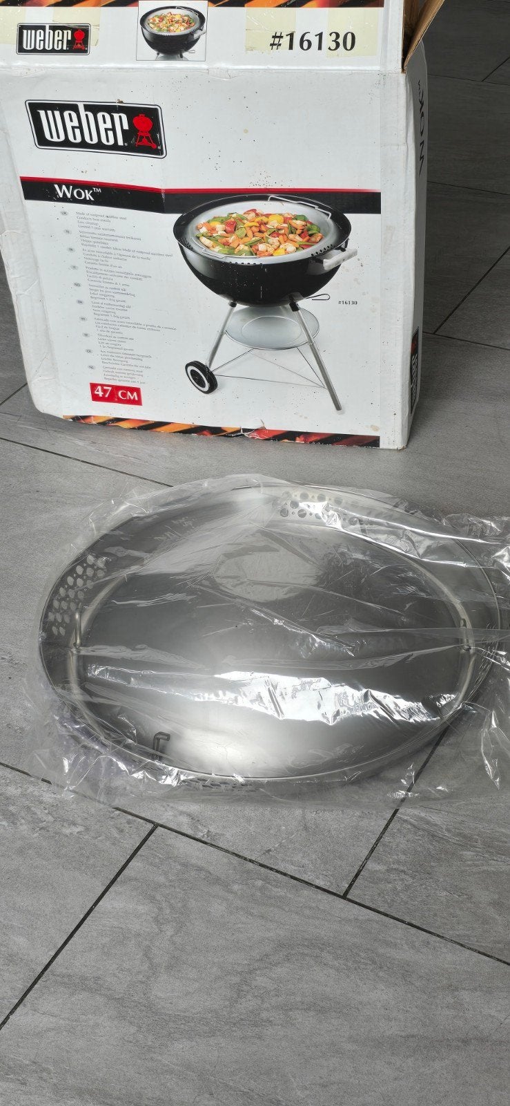Weber wok voor 47cm bbq nieuw, Tuin en Terras, Houtskoolbarbecues, Ophalen of Verzenden, Nieuw