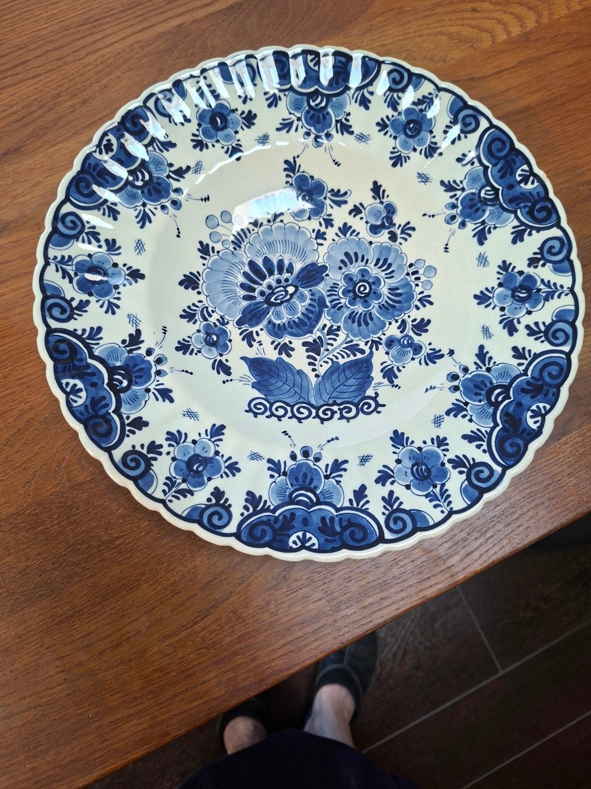 delfts blauw bord, Ophalen