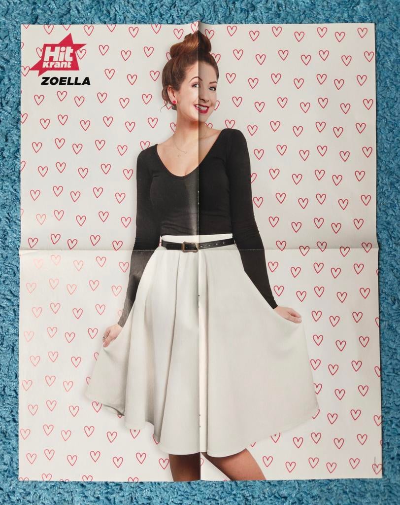 Zoella poster hitkrant, Ophalen of Verzenden, Nieuw, A1 t/m A3, Rechthoekig Staand