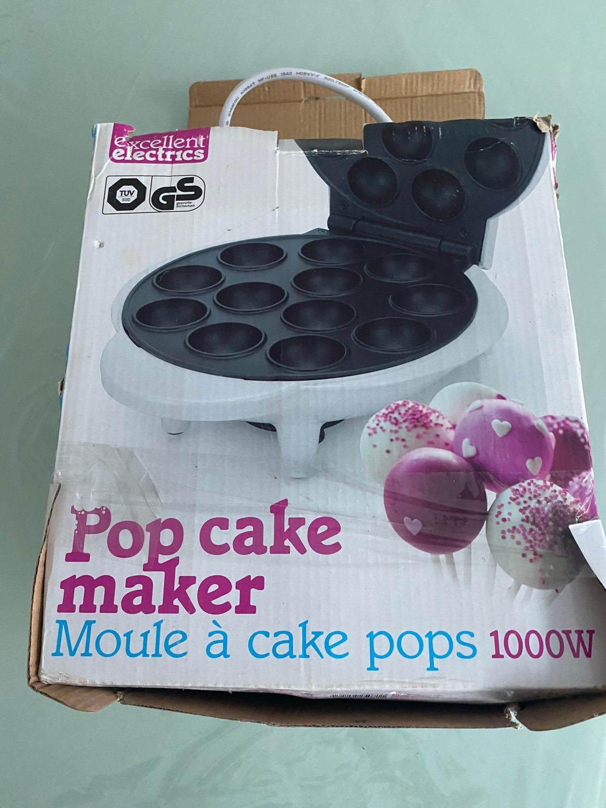 Excellent Electrics Pop Cake Maker 1000W, Ophalen of Verzenden, Zo goed als nieuw