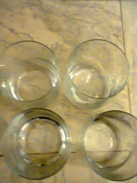 Set van 4 kleine whisky Glazen, Ophalen of Verzenden, Zo goed als nieuw, Overige typen
