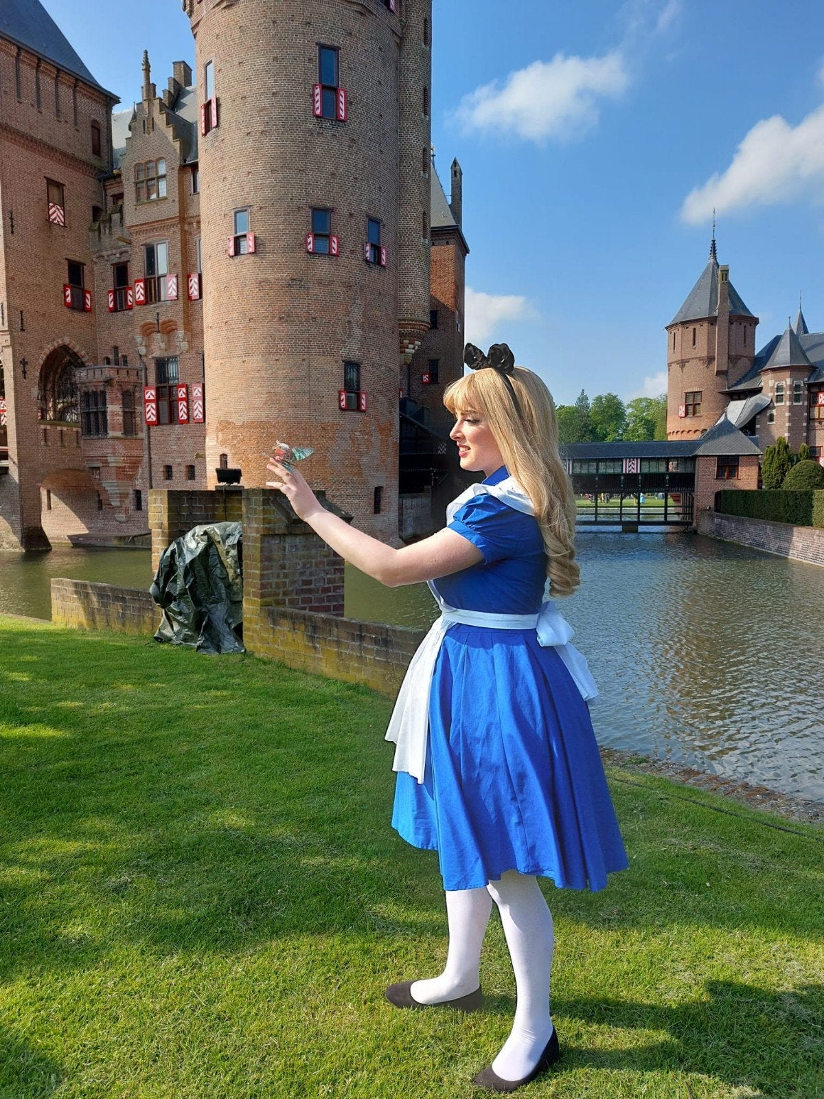 Alice in Wonderland Disney Cosplay kostuum, Ophalen of Verzenden, Wit