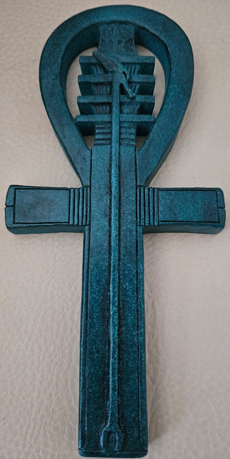 Egyptische Ankh Kruis Muurdecoratie - Levenssymbool, Ophalen of Verzenden