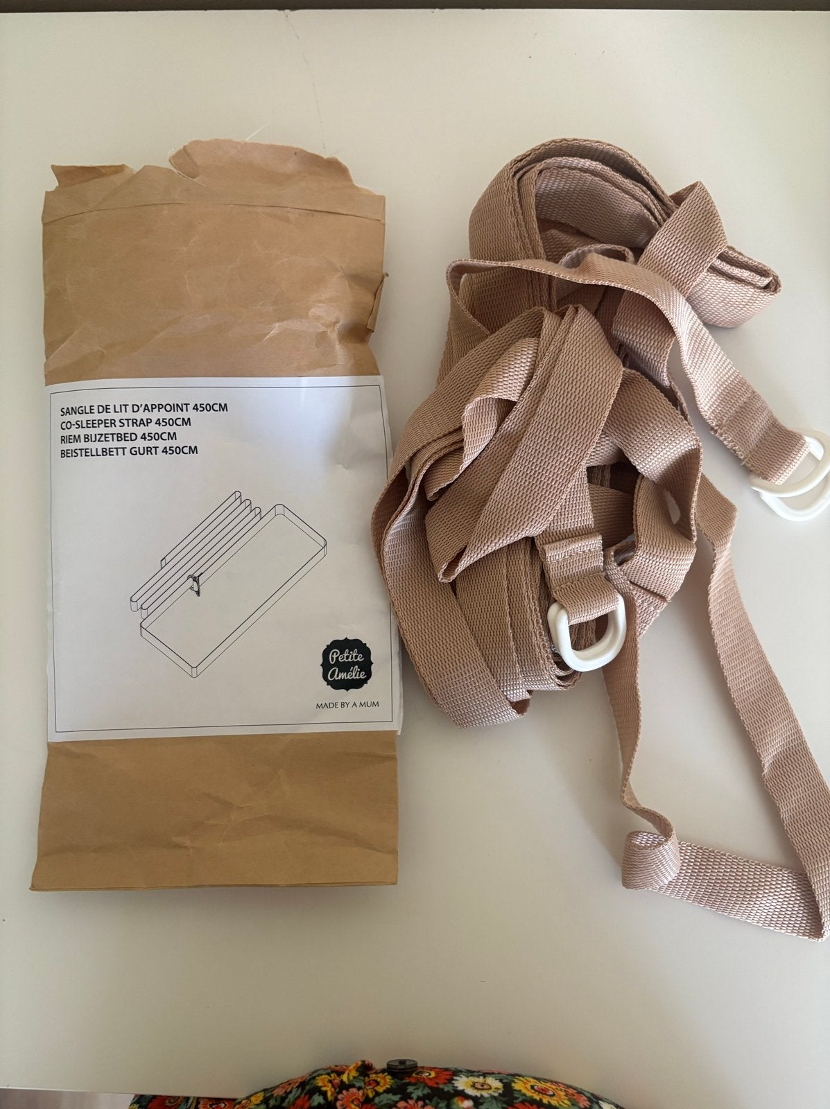 Petite Amélie Co-sleeper riem 450cm, Ophalen of Verzenden, Nieuw, Wieg
