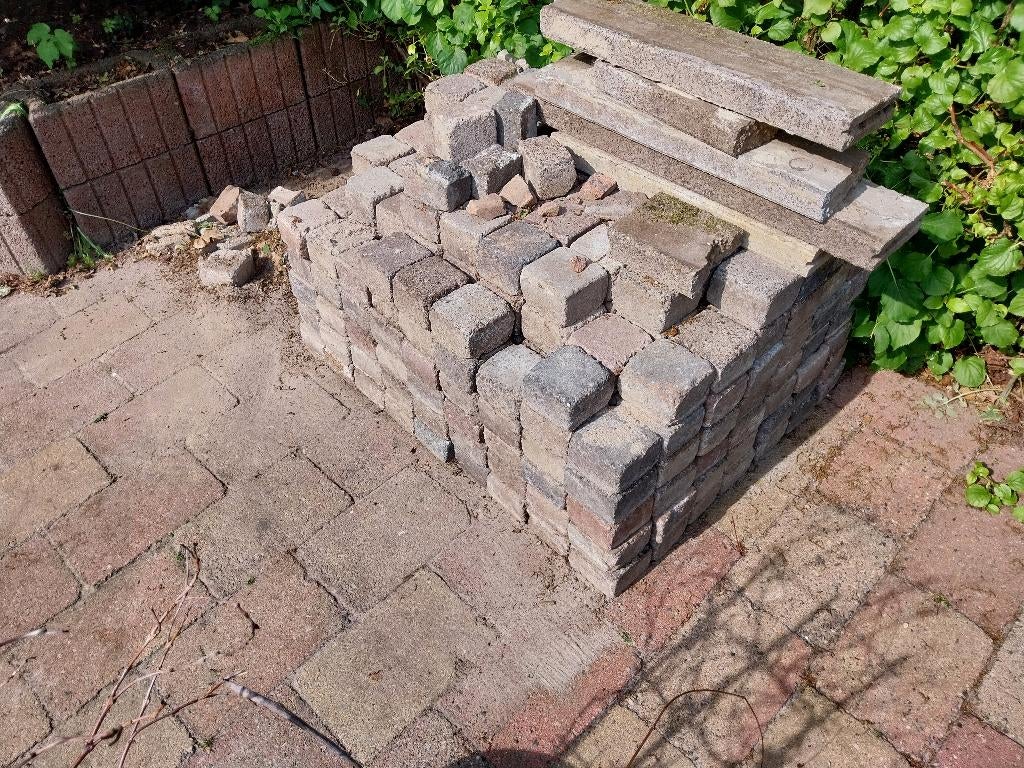 Partij koppelstones, Ophalen, Gebruikt, Beton, Overige typen