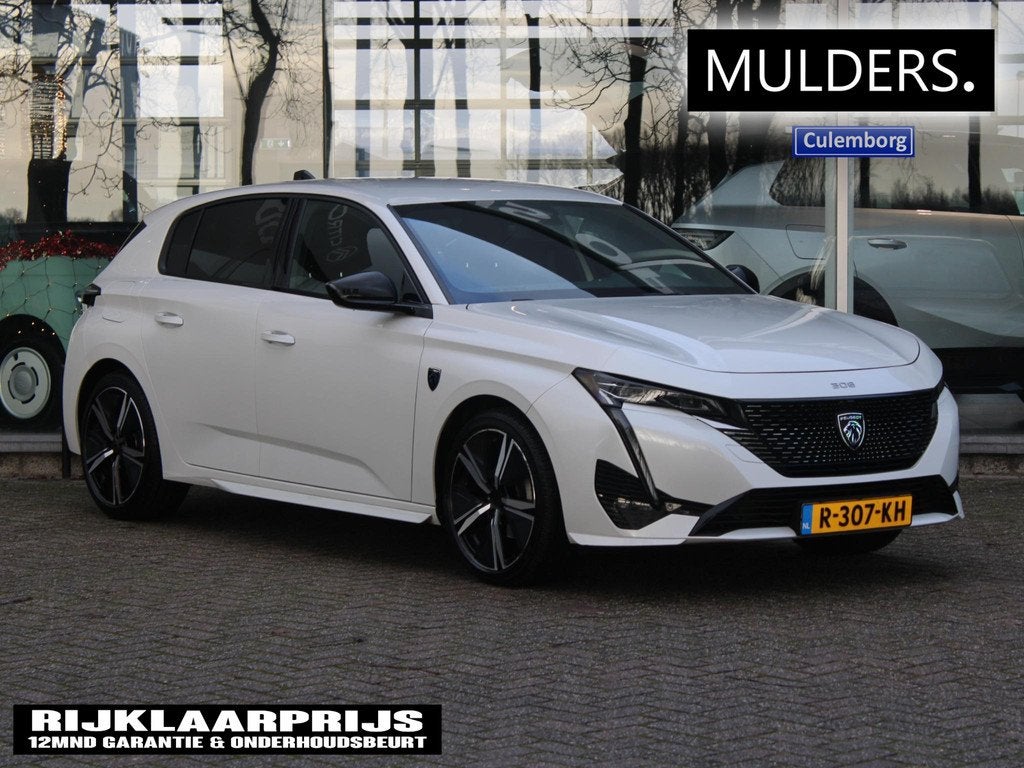 Peugeot 308 1.2 PT 130 GT | Automaat | 360° Camera / Navi /, Auto's, Peugeot, Gebruikt, 1199 cc, Wit, 3 cilinders