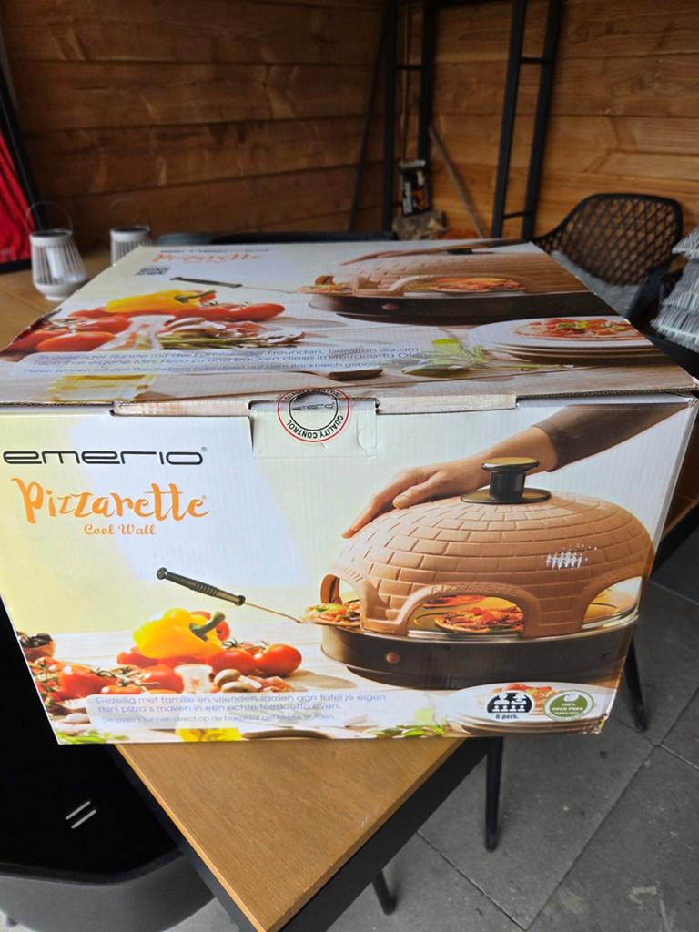 Pizzarette 6 persoons nieuw, Witgoed en Apparatuur, Ovens, Minder dan 45 cm, Ophalen of Verzenden