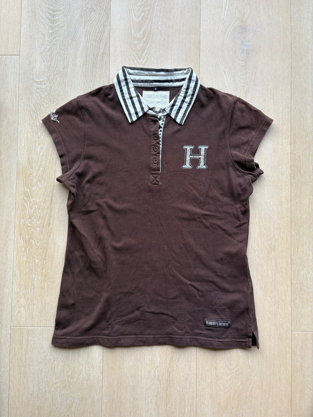 Harry's Horse Poloshirt Bruin | Maat XL, Ophalen, Gebruikt, Dressuur, Dames